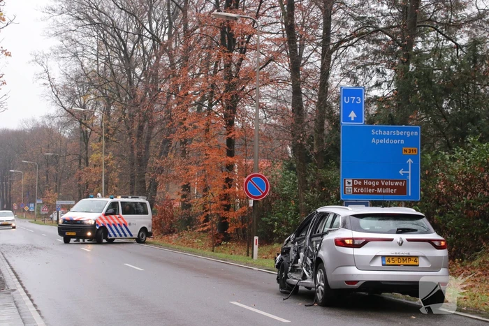 Auto total-loss na flinke aanrijding