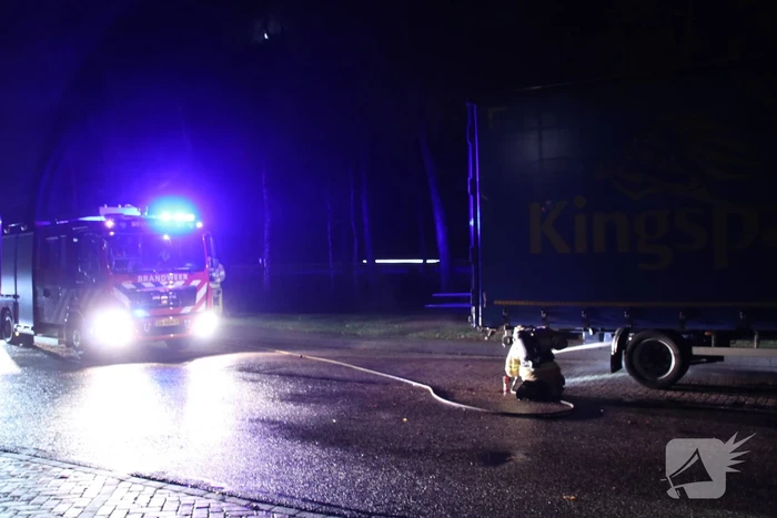 Aanhanger vat vlam op snelweg