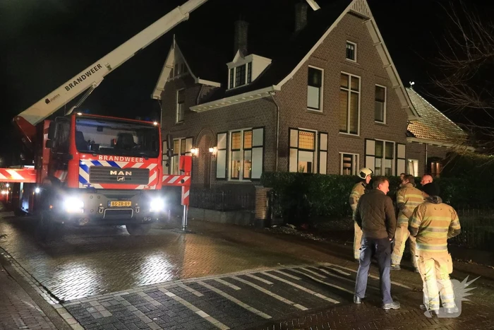 Veel bekijks bij schoorsteenbrand