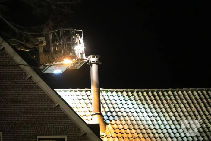 Veel bekijks bij schoorsteenbrand