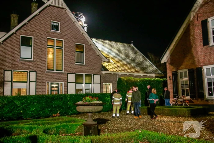 Veel bekijks bij schoorsteenbrand