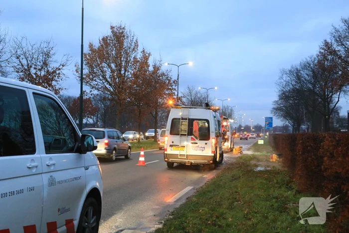 Hoofdwaterleiding gesprongen