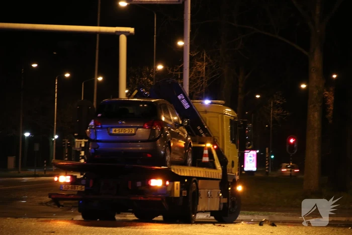 Flinke aanrijding op kruising