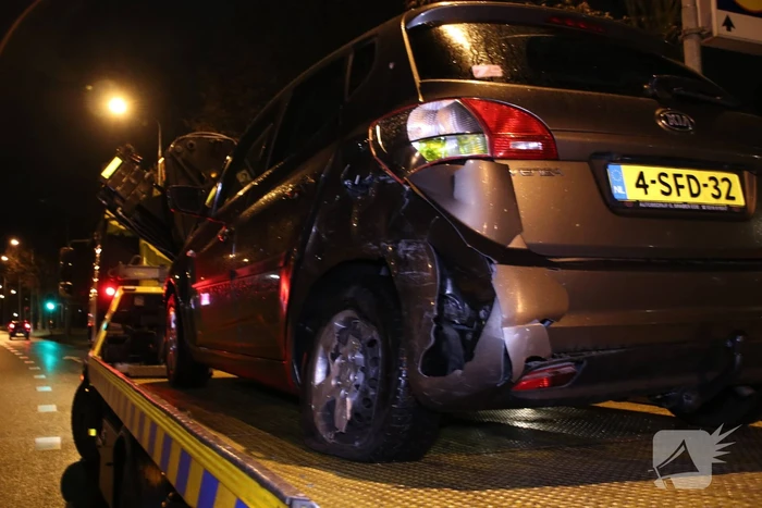 Flinke aanrijding op kruising