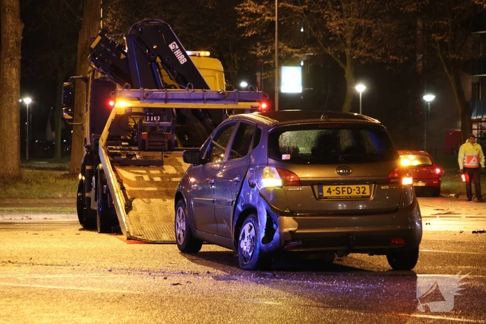 Flinke aanrijding op kruising