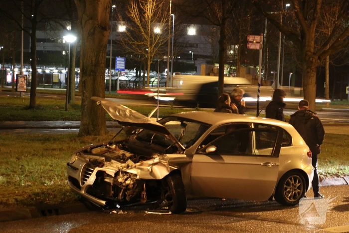 Flinke aanrijding op kruising