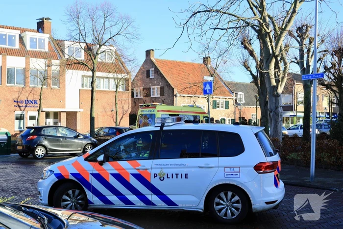 Fiets door midden na aanrijding
