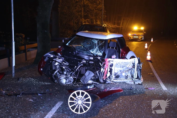 Gewonde bij aanrijding op een boom met 45km wagentje