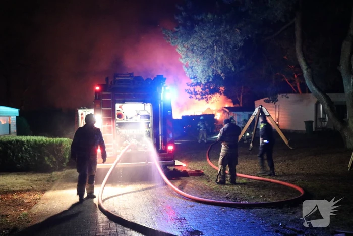 Forse brand op camping Bergbad