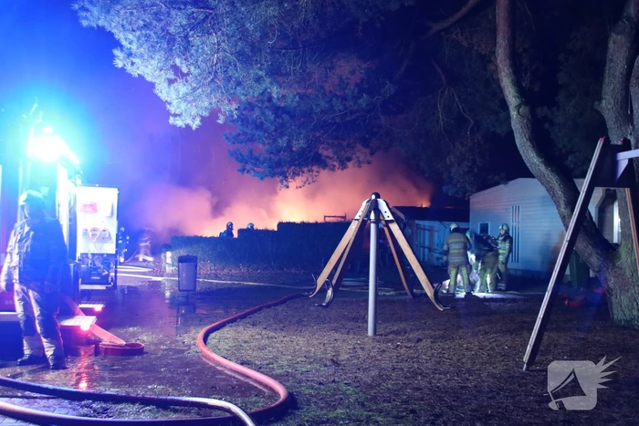 Forse brand op camping Bergbad