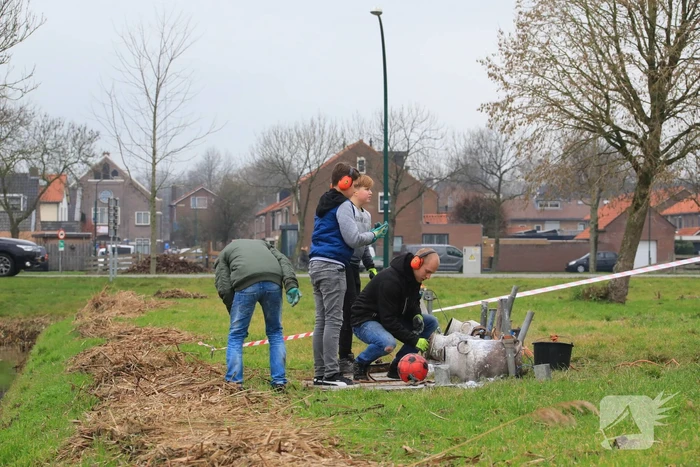 Carbidschieten in volle gang