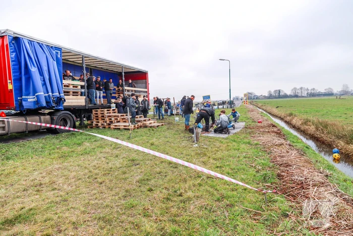 Carbidschieten in volle gang