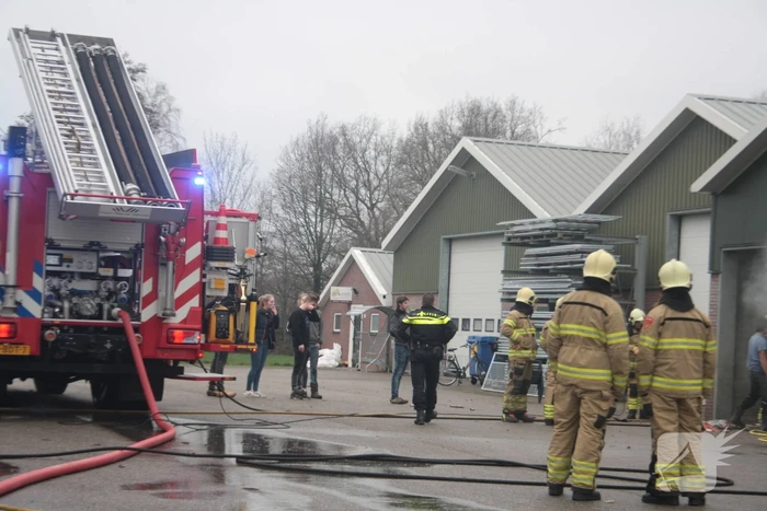 Brand in schuur