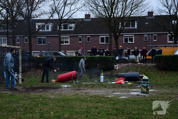 Carbidschieten trekt veel bekijks