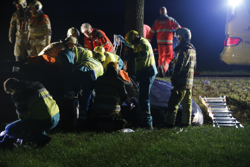 Persoon zwaargewond bij ongeval