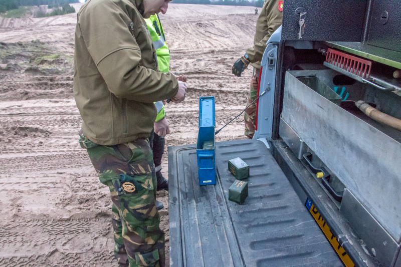Franse brisantgranaat tot ontploffing gebracht