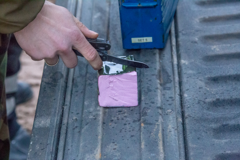 Franse brisantgranaat tot ontploffing gebracht