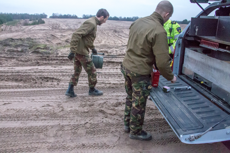 Franse brisantgranaat tot ontploffing gebracht