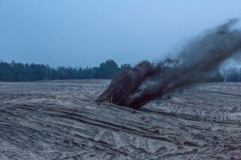Franse brisantgranaat tot ontploffing gebracht