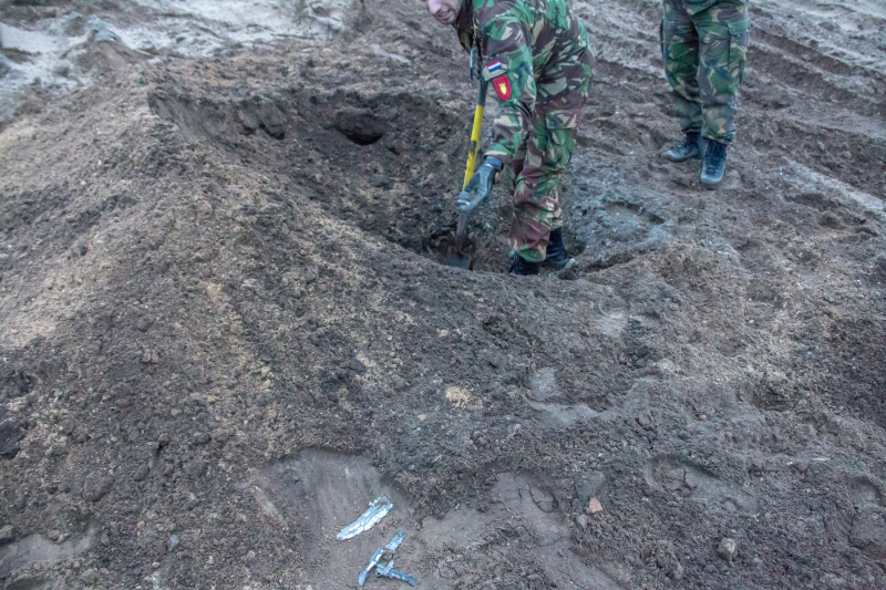 Franse brisantgranaat tot ontploffing gebracht