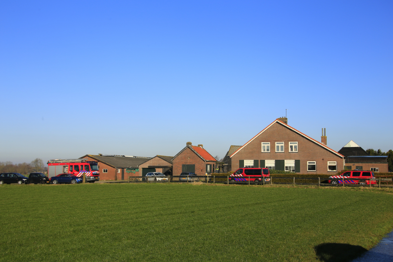 Groot onderzoek in schuur boerderij