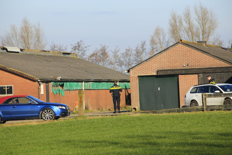 Groot onderzoek in schuur boerderij