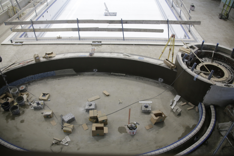 Nieuwe zwembad begint vorm te krijgen