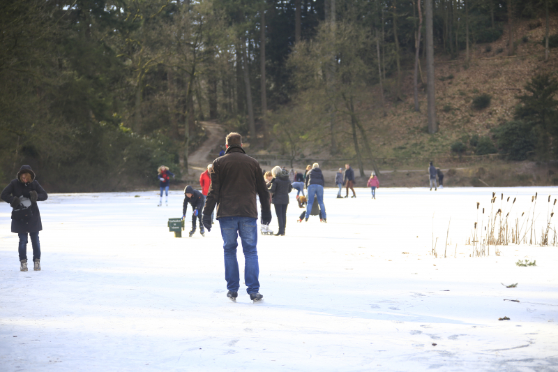 Volop schaatsplezier op Bosvijver