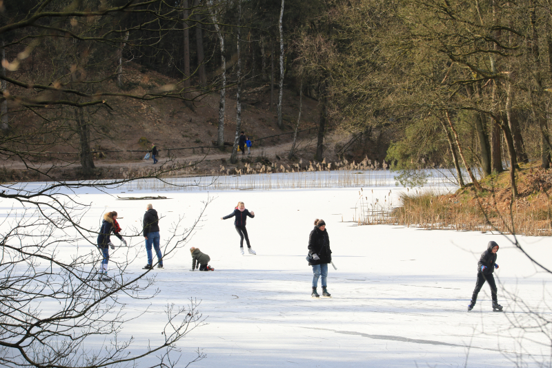 Volop schaatsplezier op Bosvijver