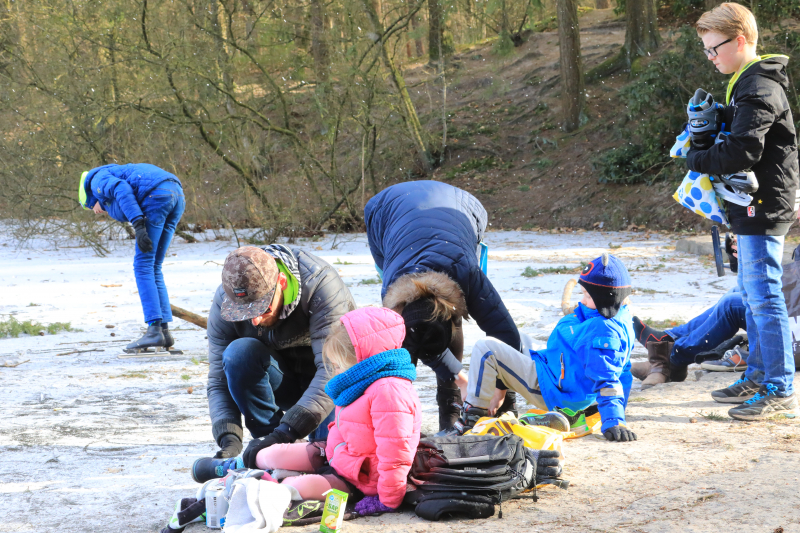Volop schaatsplezier op Bosvijver