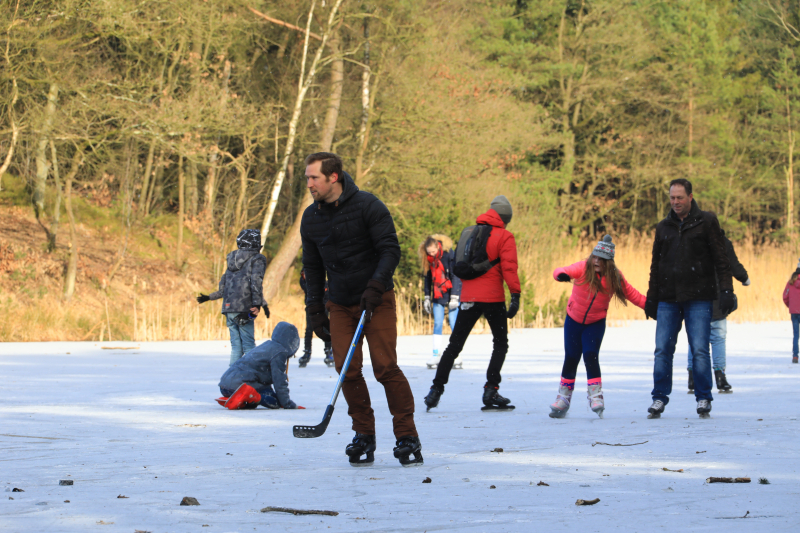 Volop schaatsplezier op Bosvijver
