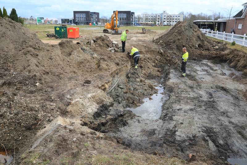 Gasleiding geraakt na graafwerkzaamheden