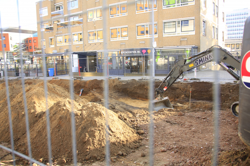 Gasleiding geraakt bij graafwerkzaamheden