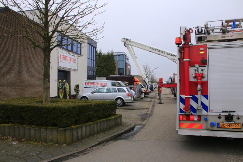 Brand in machine slagerij