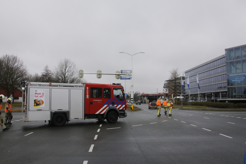 Flink dieselspoor bij tankstation