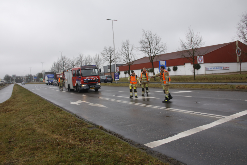 Flink dieselspoor bij tankstation