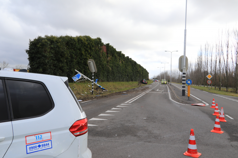 Flinke ravage bij eenzijdig ongeval