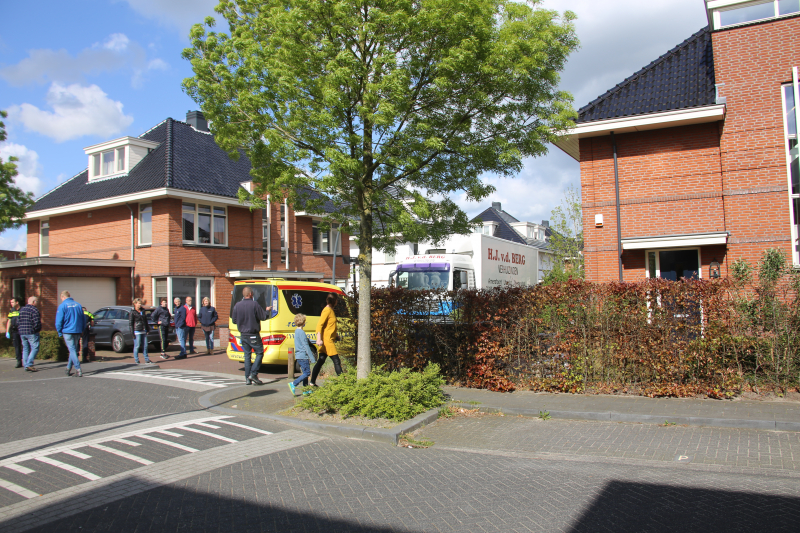 Verhuizer raakt gewond