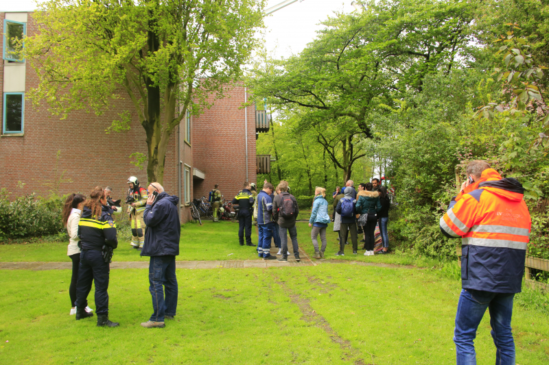 Flat ontruimd na brandstichting