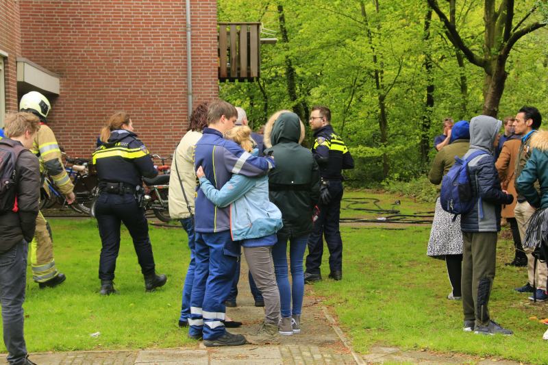 Flat ontruimd na brandstichting