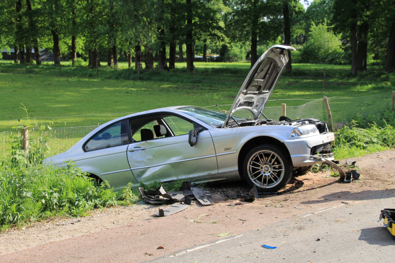 Lichte verwondingen na eenzijdig ongeval