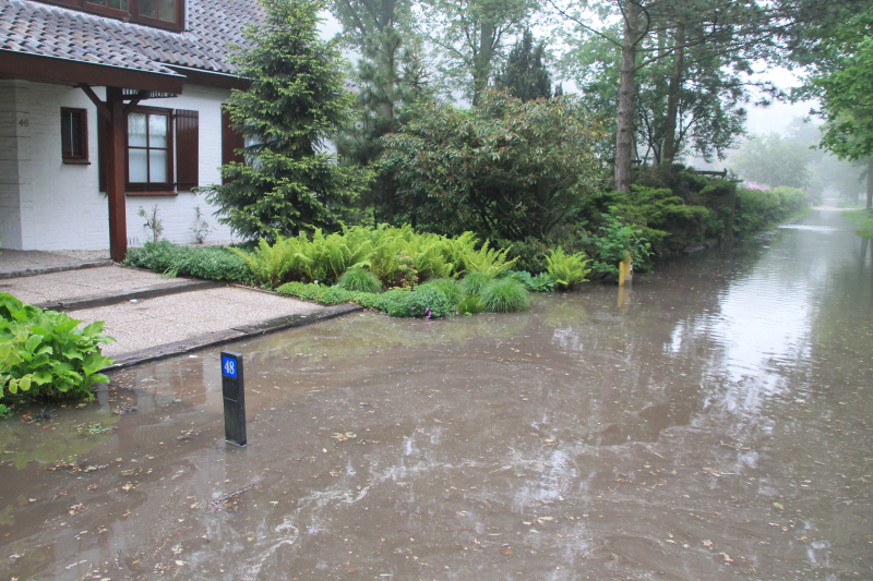 Waterleiding gesprongen