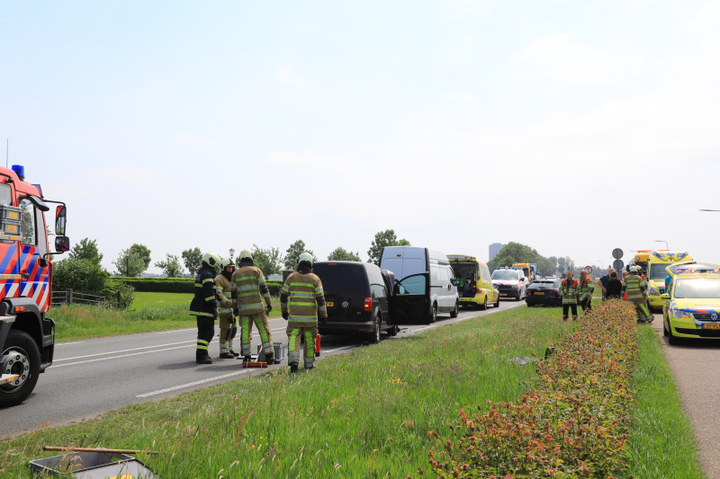 Meerdere gewonden bij kop-staartaanrijding