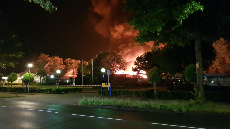 Uitslaande brand bij ROVC