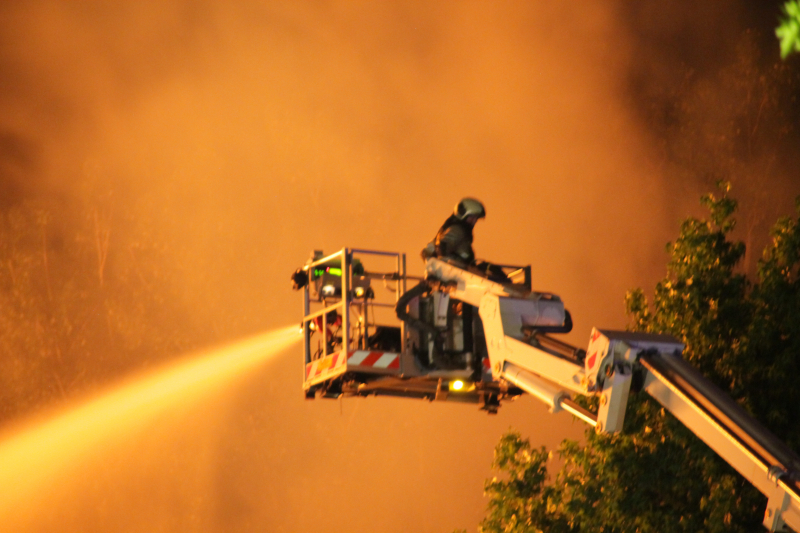 Uitslaande brand bij ROVC