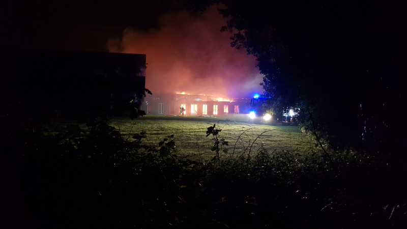 Uitslaande brand bij ROVC