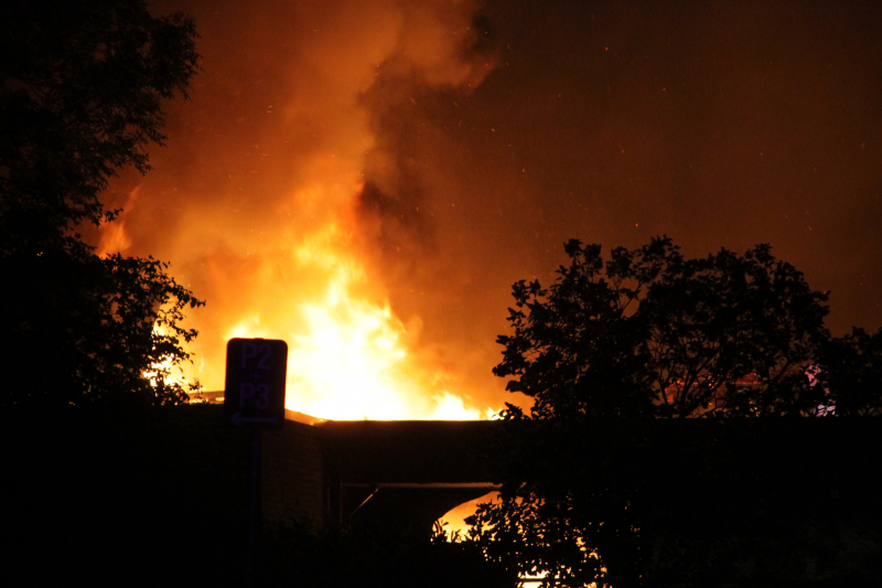 Uitslaande brand bij ROVC