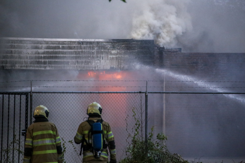 Grote brand in DHL-depot
