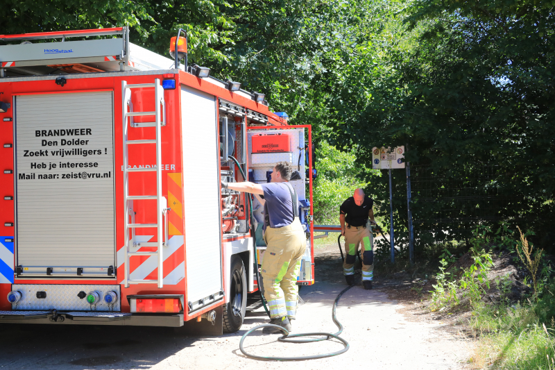 Mountainbiker treft brand aan