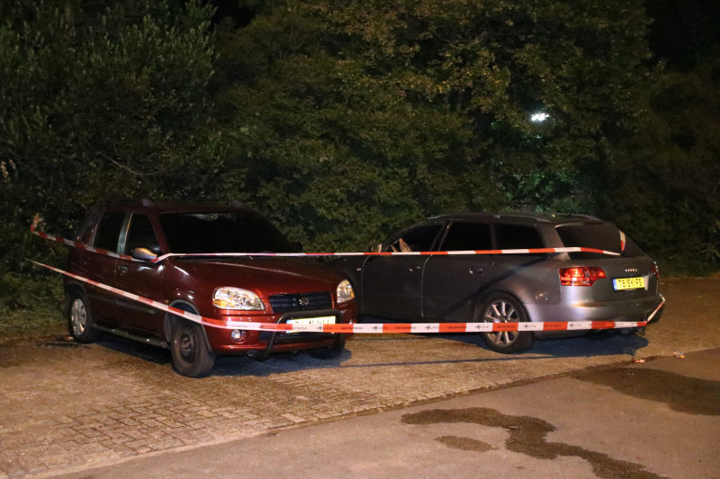 Twee auto's branden uit mogelijk brandstichting
